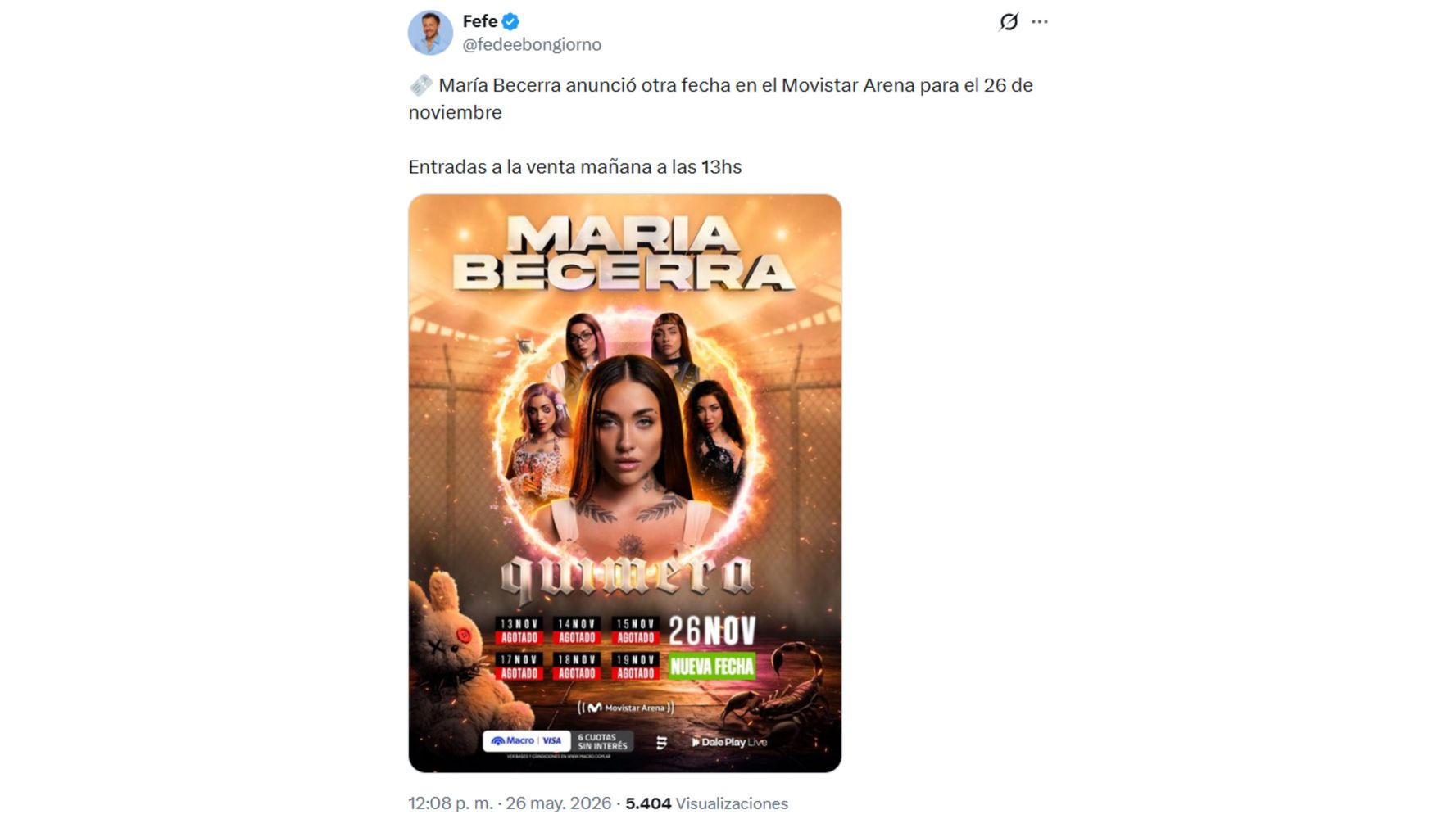 La noticia se está haciendo viral en redes.