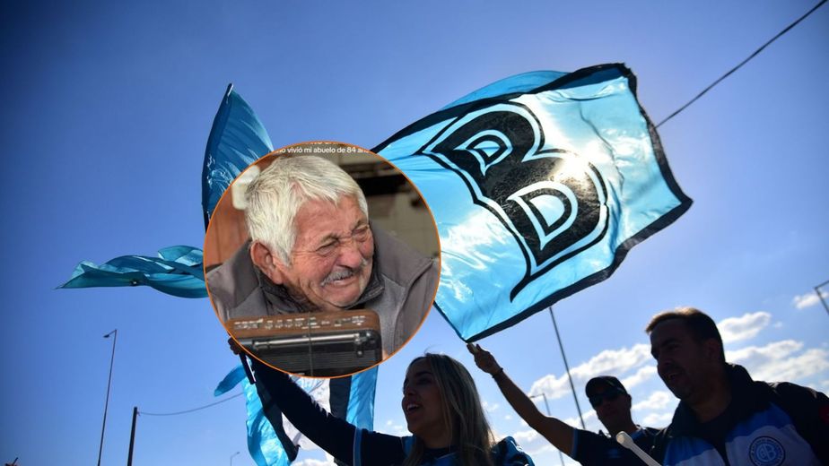 Emocionante: el abuelo siguiendo la final de Belgrano por radio que es viral