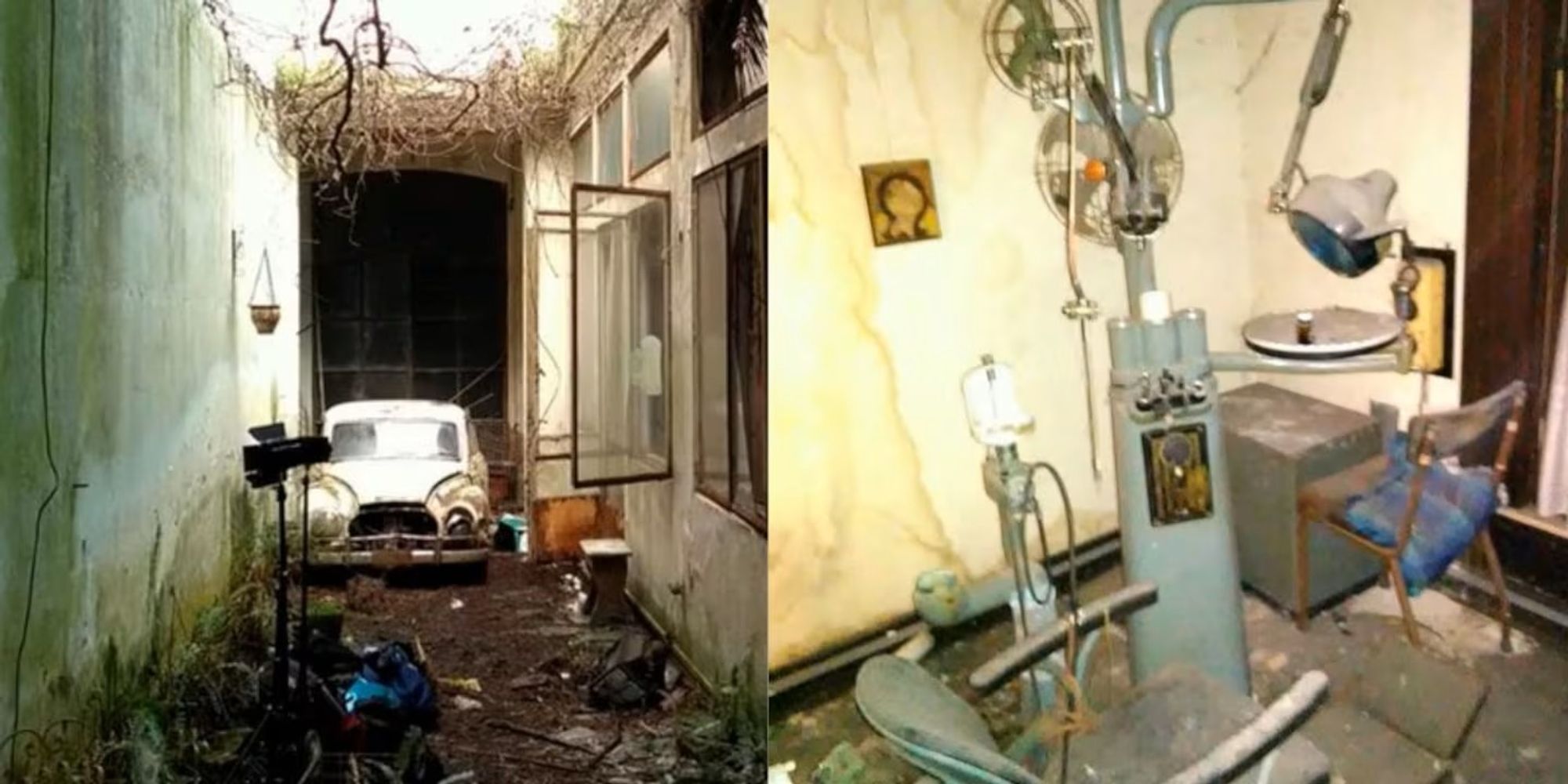 Así está hoy la casa de Ricardo Barreda en La Plata: consultorio odontológico, garaje y detalles congelados en el tiempo.