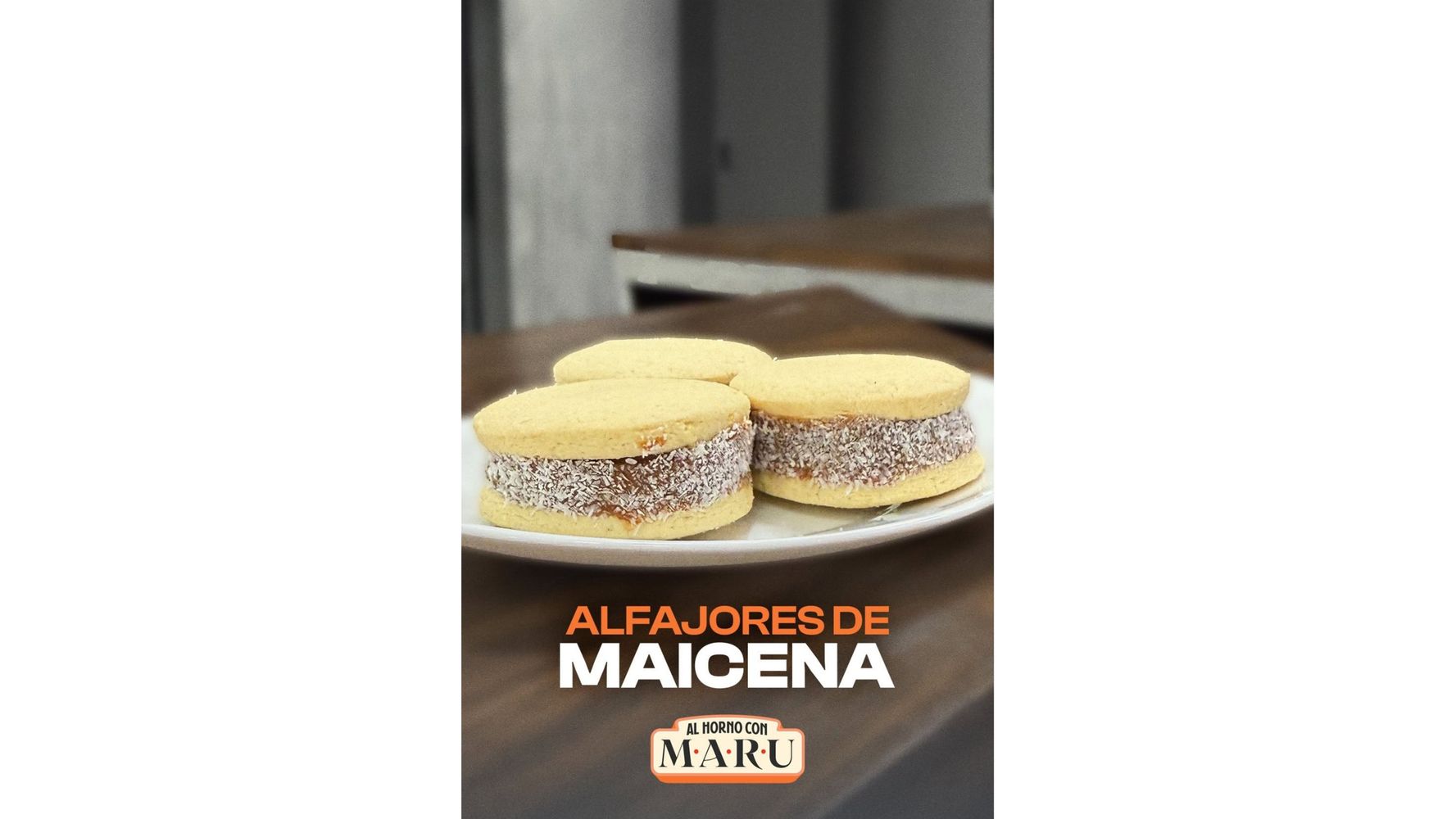 Así quedan los alfajores con esta receta.