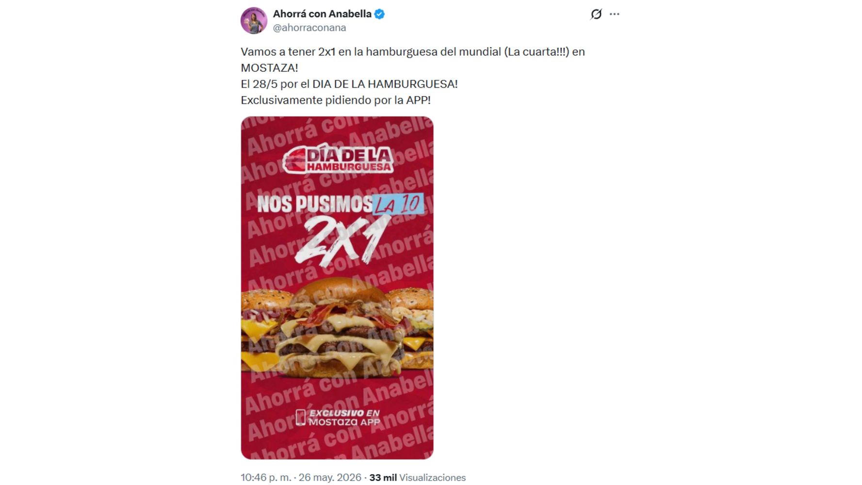 La promo de Mostaza.