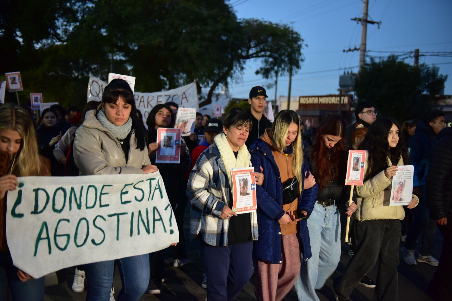 Marcha por la desaparición de Agostina Vega en Córdoba. 