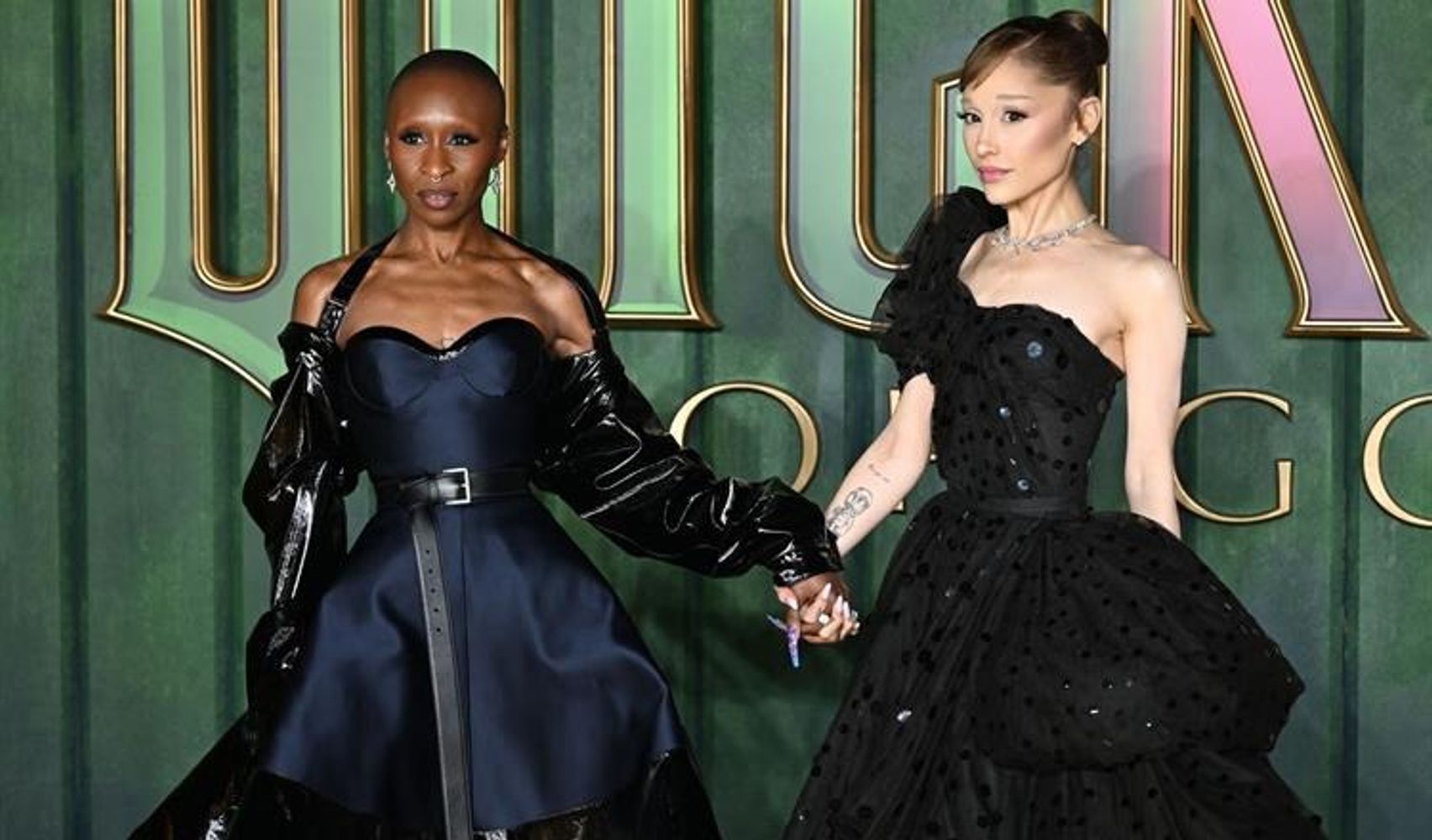 Cynthia Erivo y Ariana Grande en las promociones de Wicked.