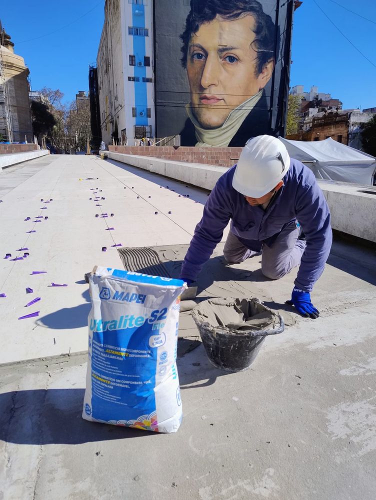 Así es la restauración del Monumento a la Bandera