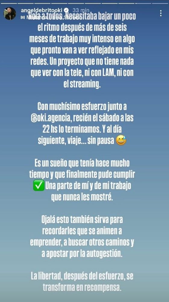 el nuevo proyecto de Ángel de Brito