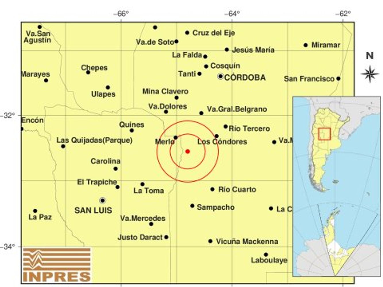 Temblor en Córdoba.