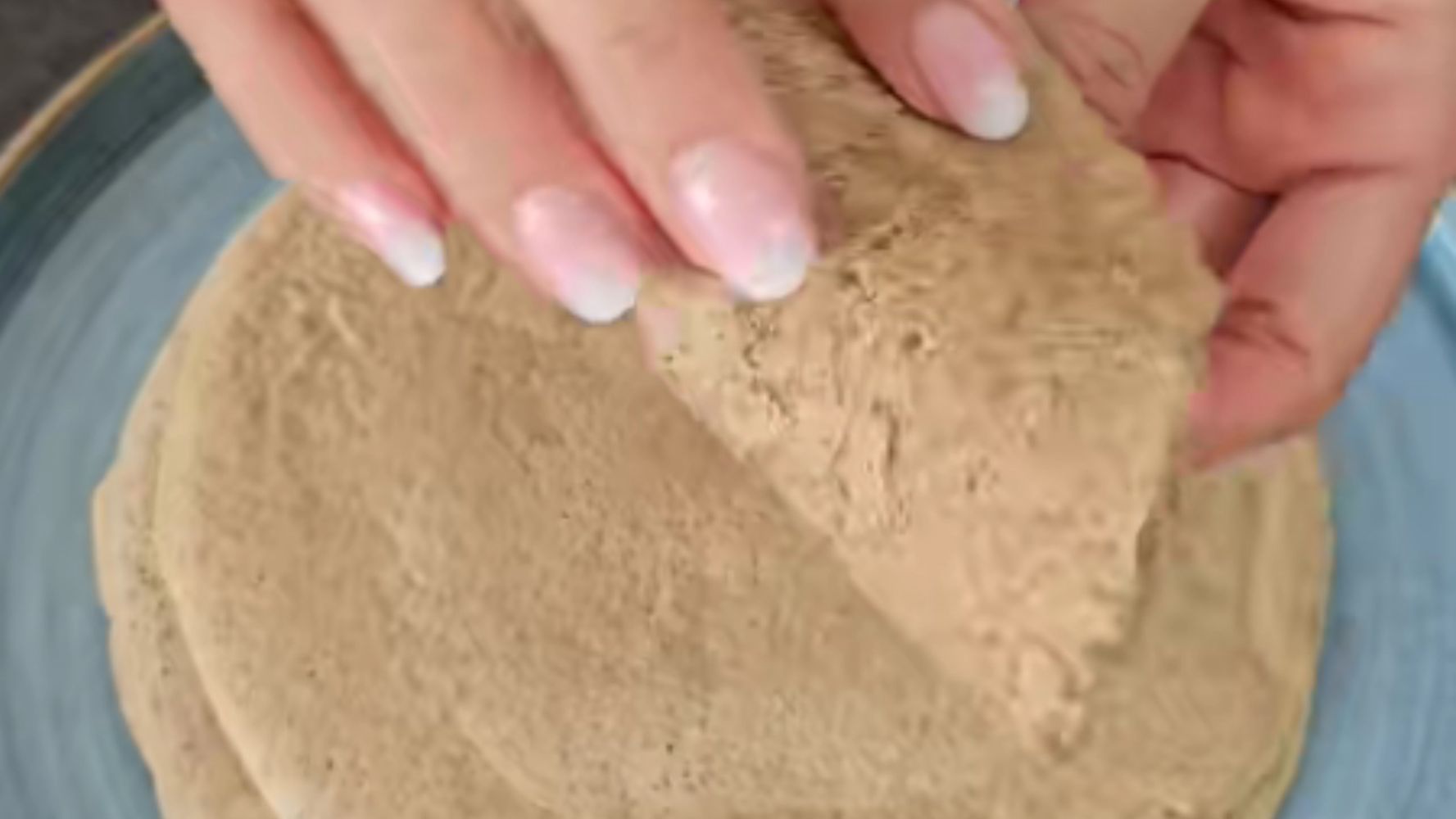 Así quedan los panqueques o tortillas.