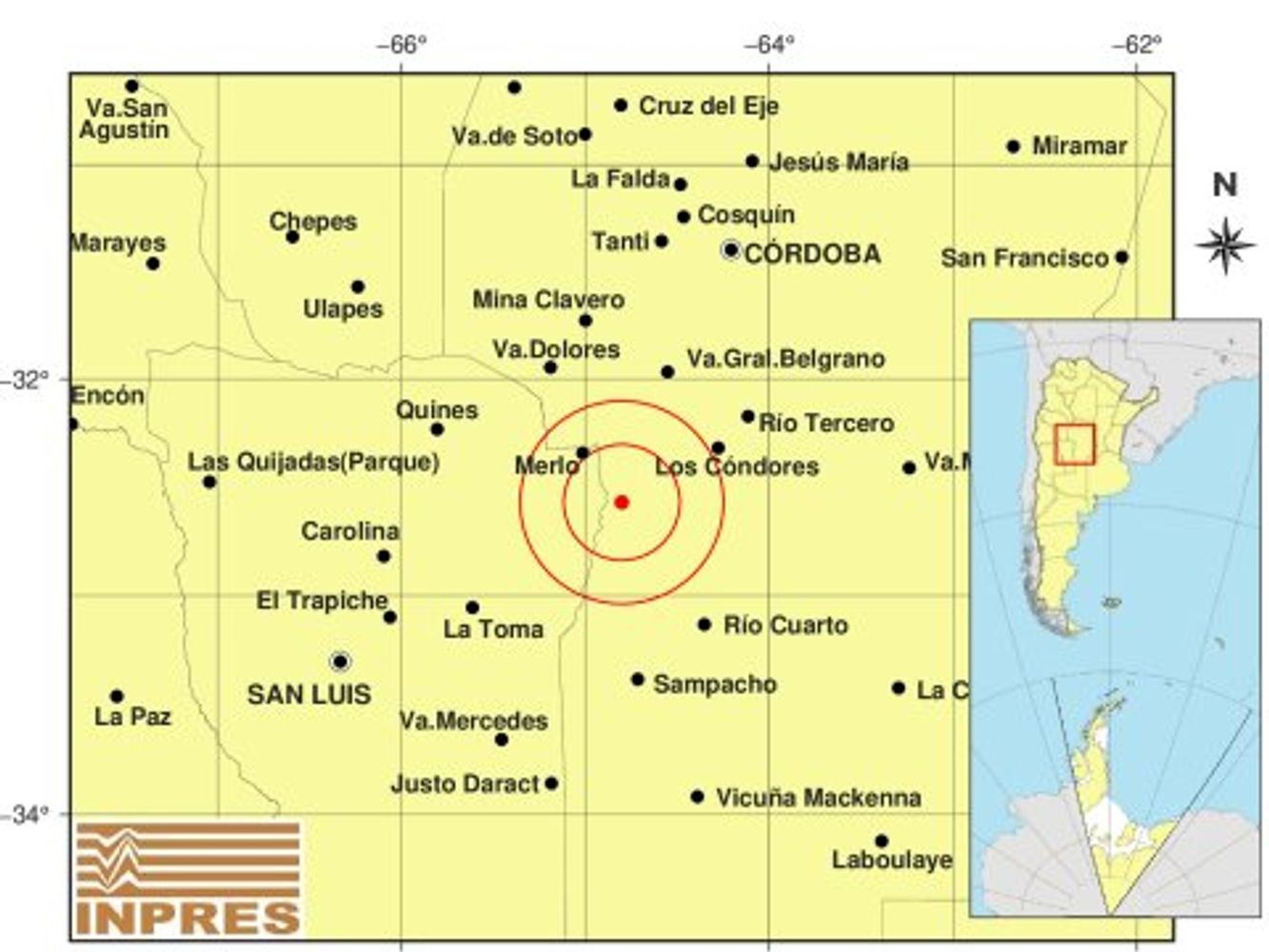 Temblor en Córdoba.
