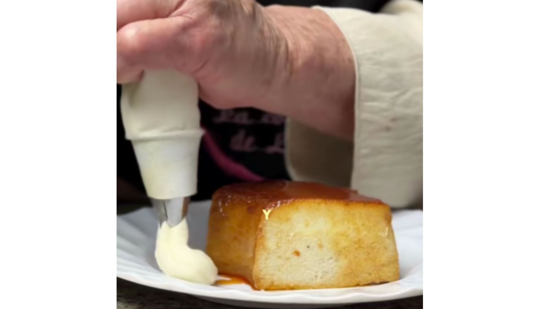Así queda el flan con esta receta.