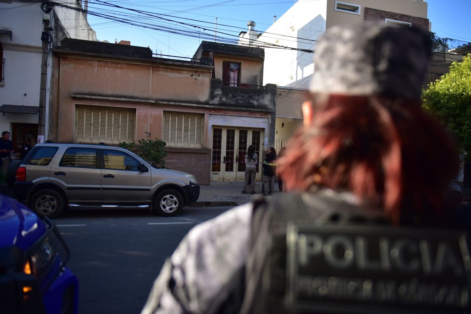 Casa del detenido por la desaparición y muerte de Agostina Vega.