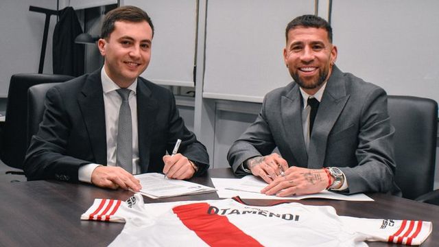 Nicolás Otamendi firmó contrato en River por 18 meses.
