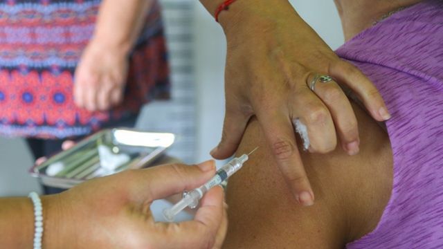 Vacunación antigripal.