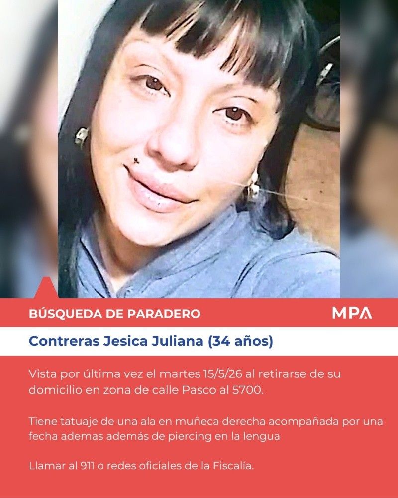 Jesica Juliana Contreras desapareció hace dos semanas en Rosario