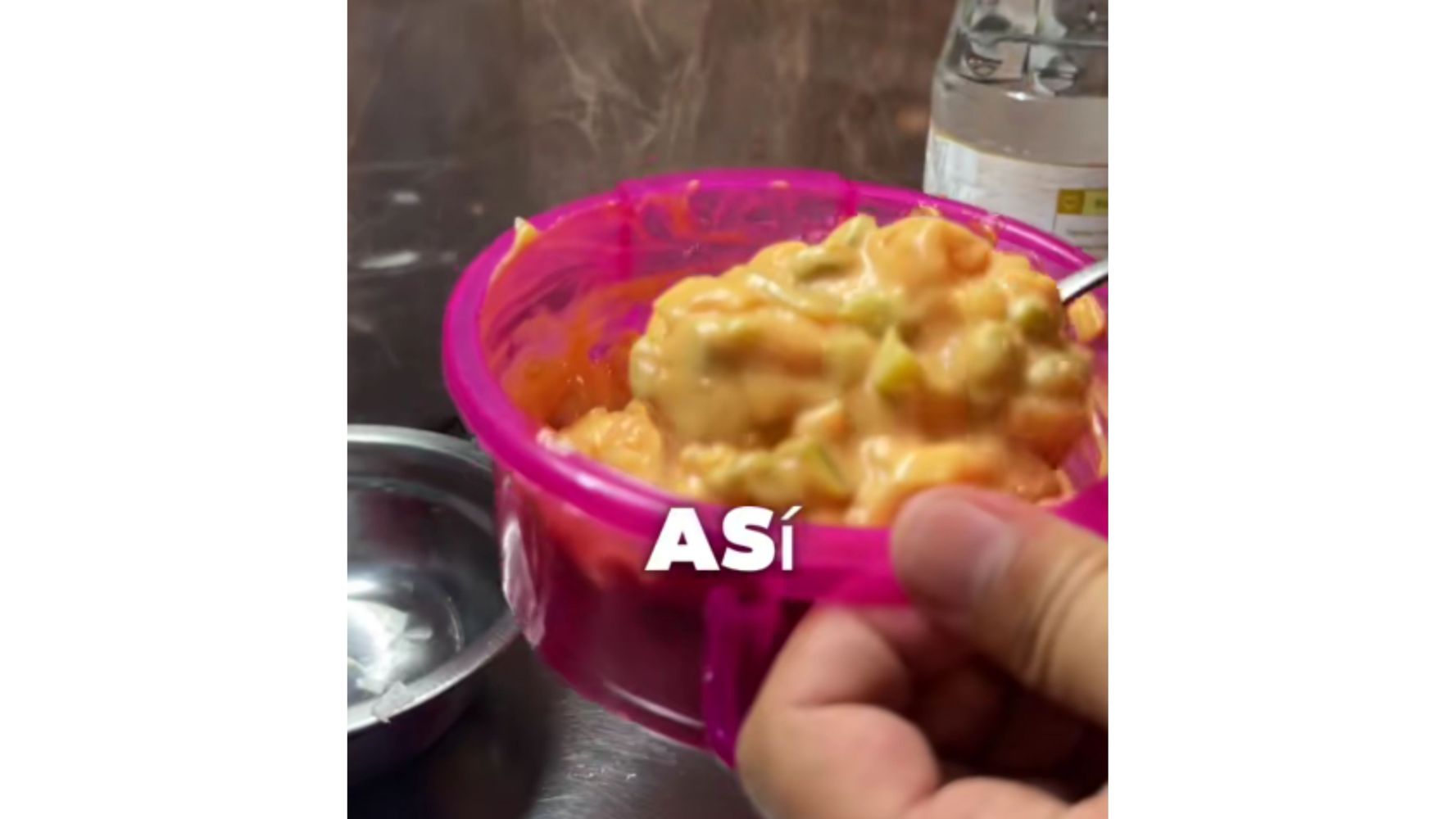 Así queda el aderezo con esta receta.