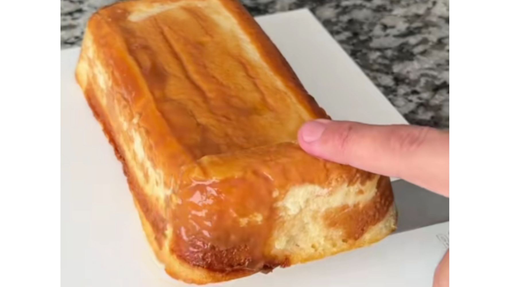 Así queda el budín con esta receta.