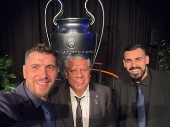 El presidente de Instituto acompañó a Chiqui Tapia para la final de la Champions League