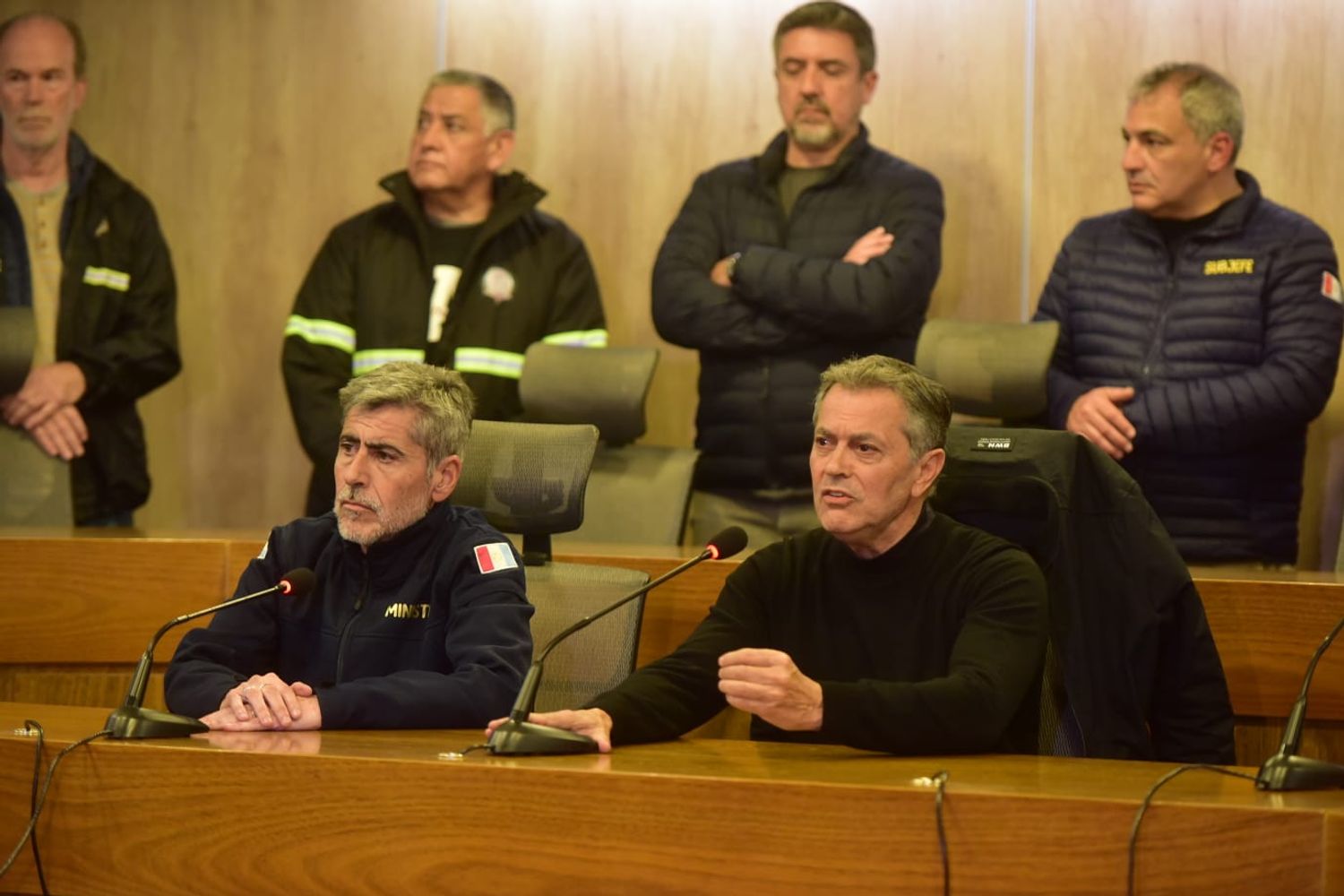 Conferencia tras el hallazgo del cuerpo de Agostina Vega.