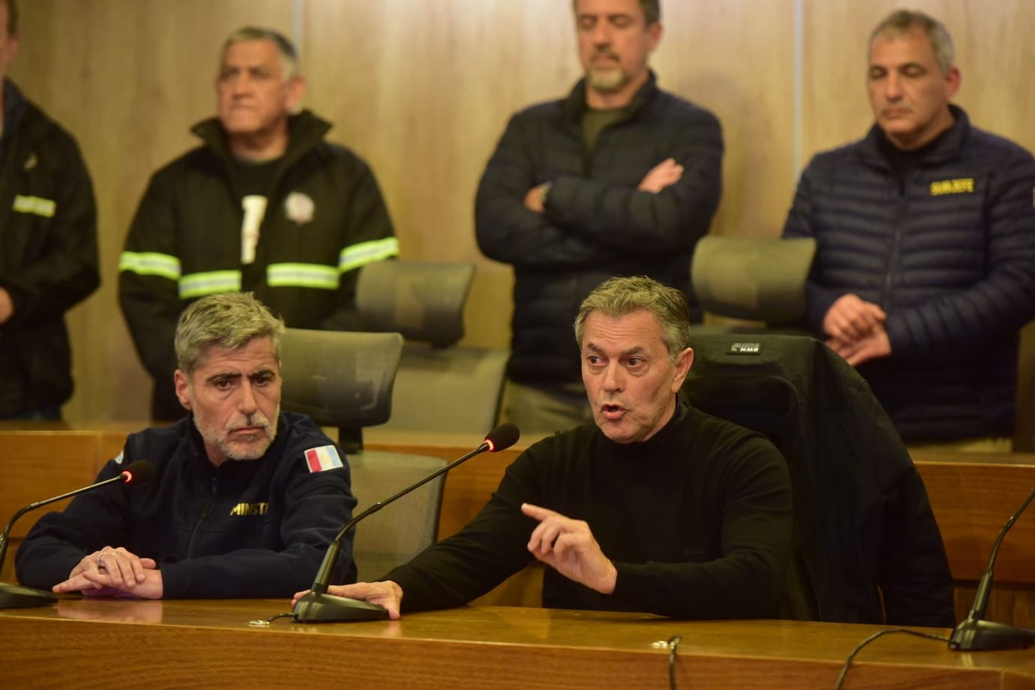 Conferencia tras el hallazgo del cuerpo de Agostina Vega.