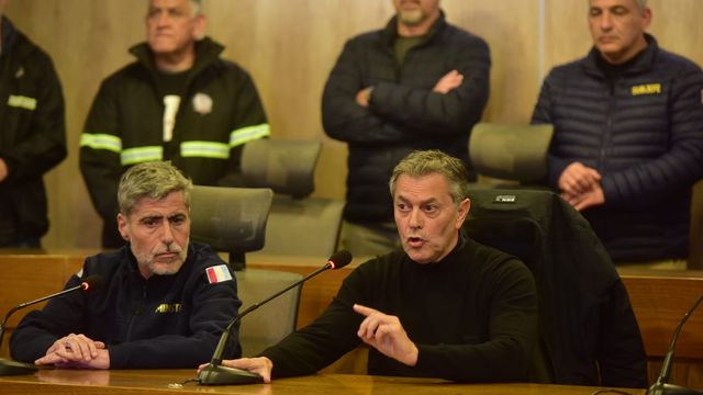 Conferencia tras el hallazgo del cuerpo de Agostina Vega.