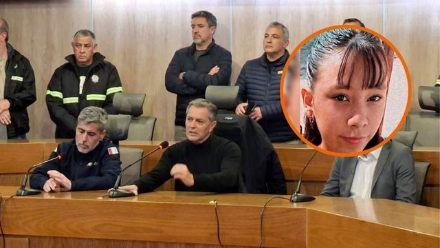 Conferencia tras el hallazgo del cuerpo de Agostina Vega.