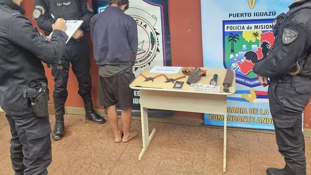 Cayó un sospechoso por un violento robo en Andresito y recuperaron parte de lo sustraído.