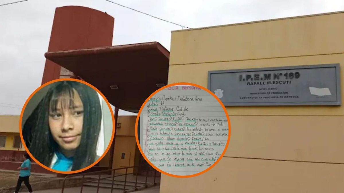Se conoció la conmovedora carta que Agostina Vega escribió antes de ser asesinada en Córdoba