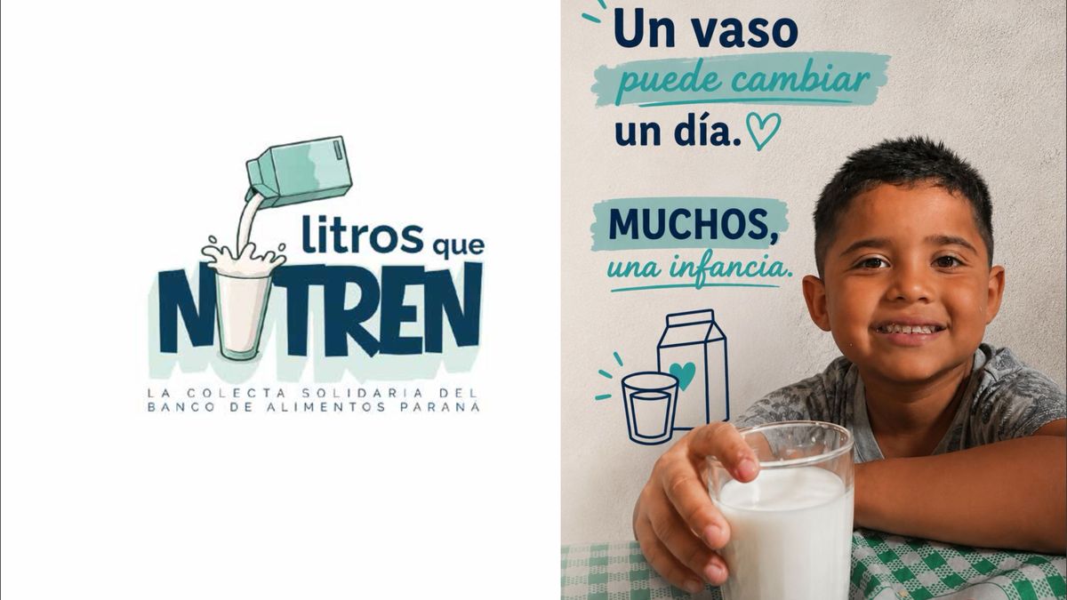 Banco de Alimentos Paraná lanzó Litros que Nutren, una campaña solidaria para recolectar leche larga vida