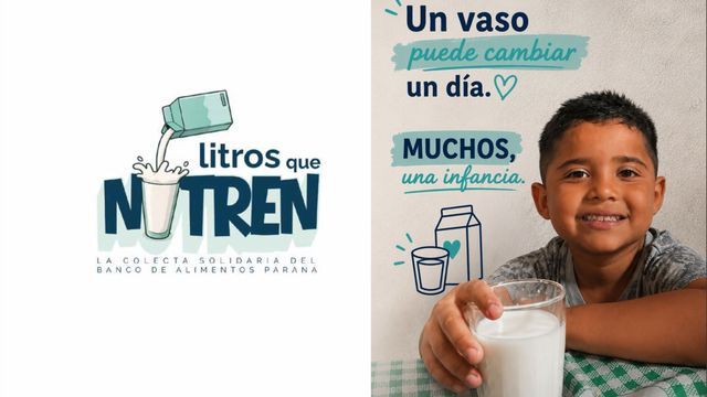 Banco de Alimentos Paraná lanzó “Litros que Nutren”, una campaña solidaria para recolectar leche larga vida.