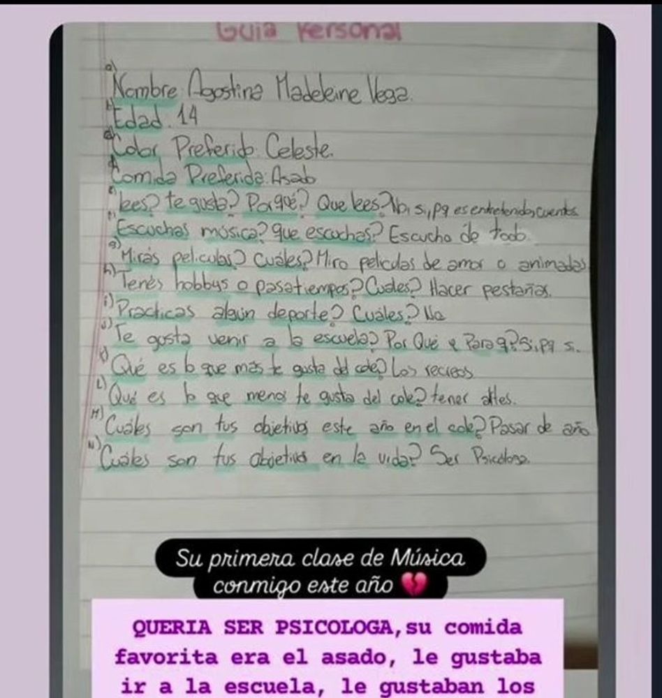 Carta Agostina Vega