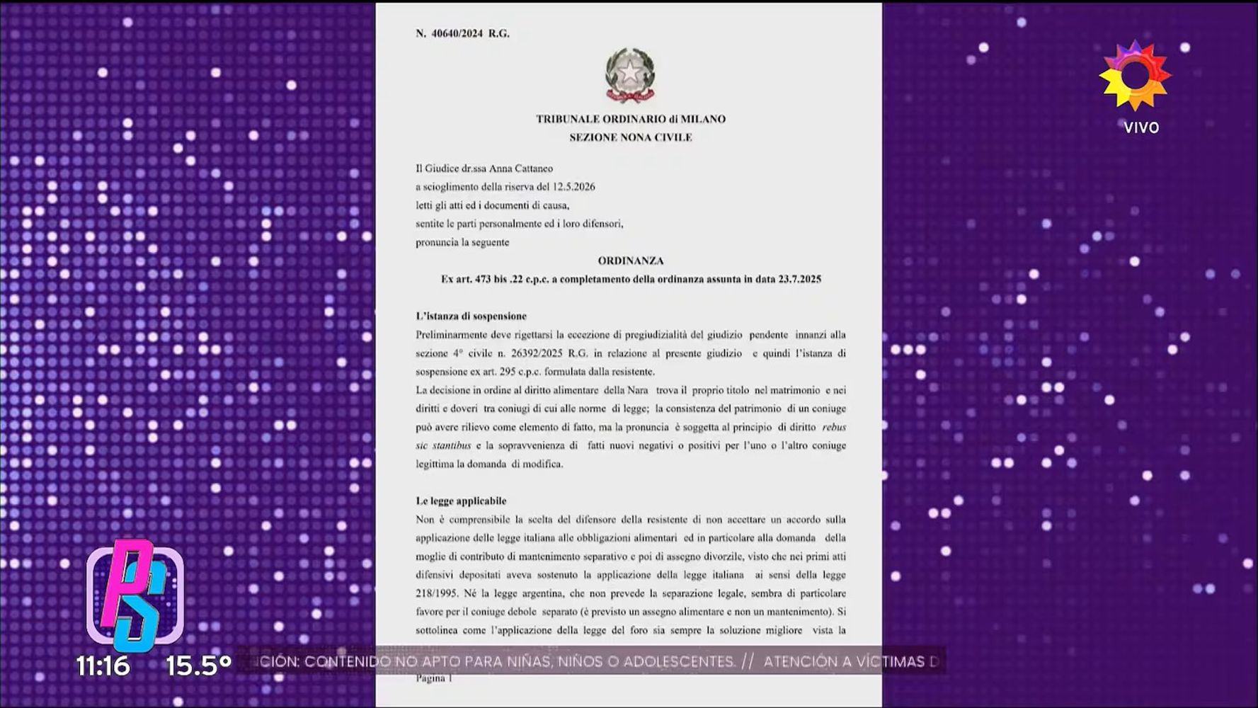 El documento del fallo a favor de Icardi