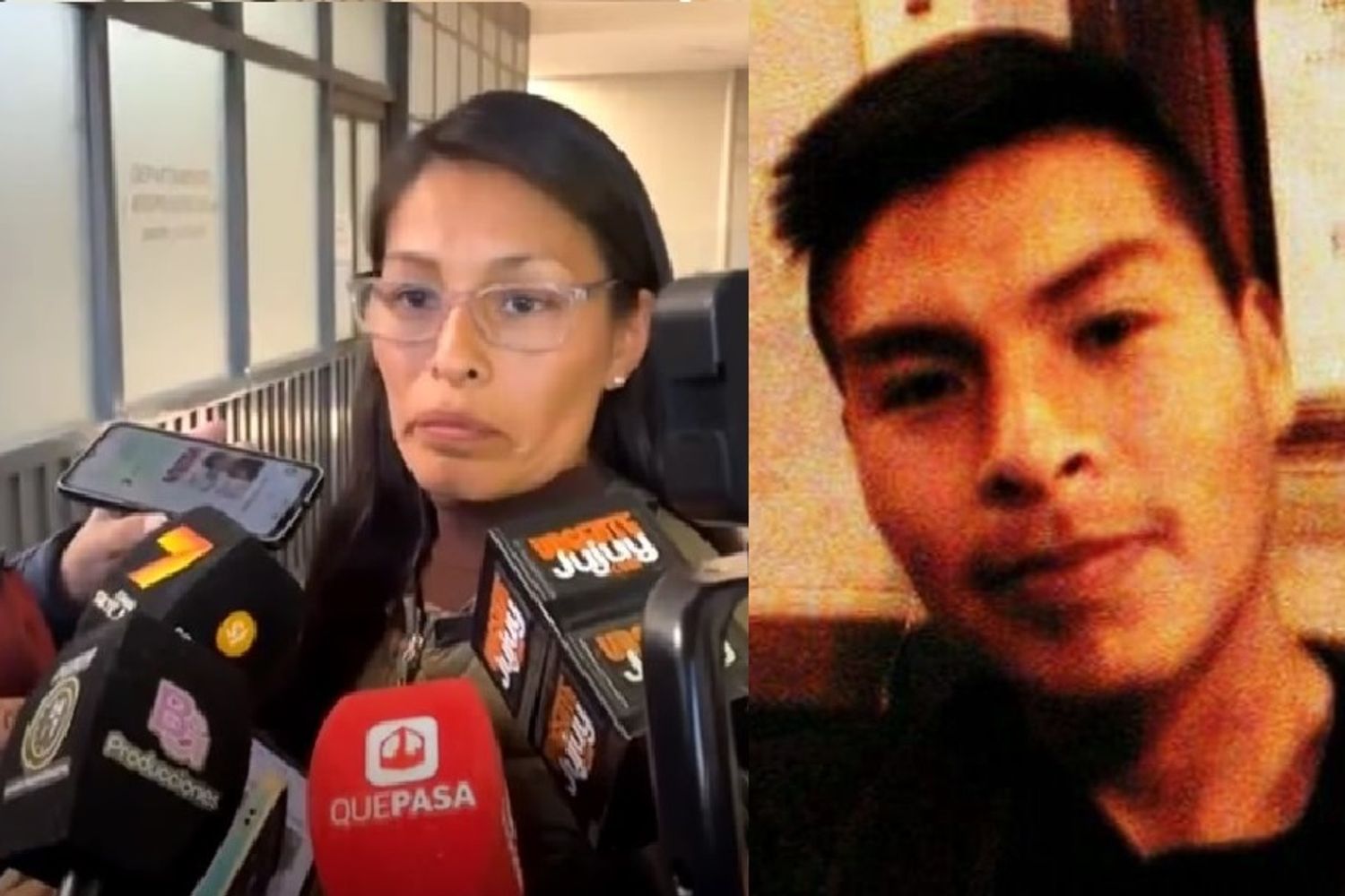 Fabiola Zerpa agradeció a los periodistas el haber mantenido en agenda el caso de la muerte de su hijo Matías Puca (derecha), que ahora finalmente tiene un condenado.