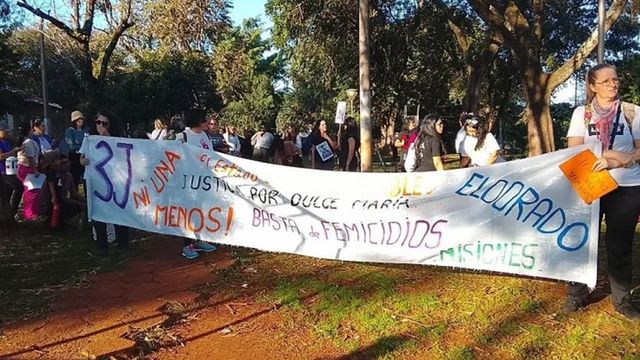 Ni Una Menos: Eldorado marchó por Dulce y reclamó justicia.