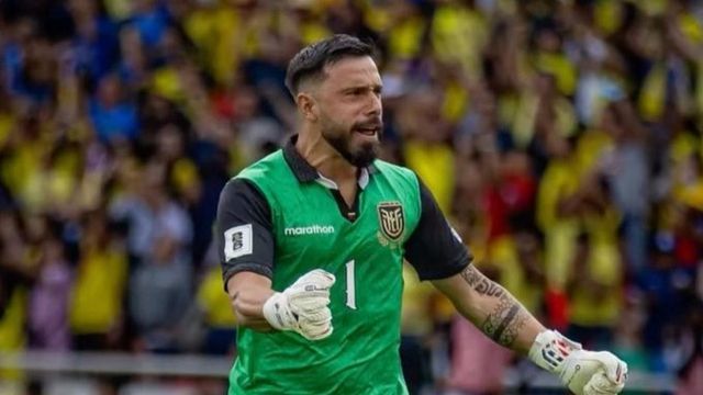 Hernán Galíndez, el rosarino arquero de Huracán, que jugará su segundo Mundial con Ecuador.