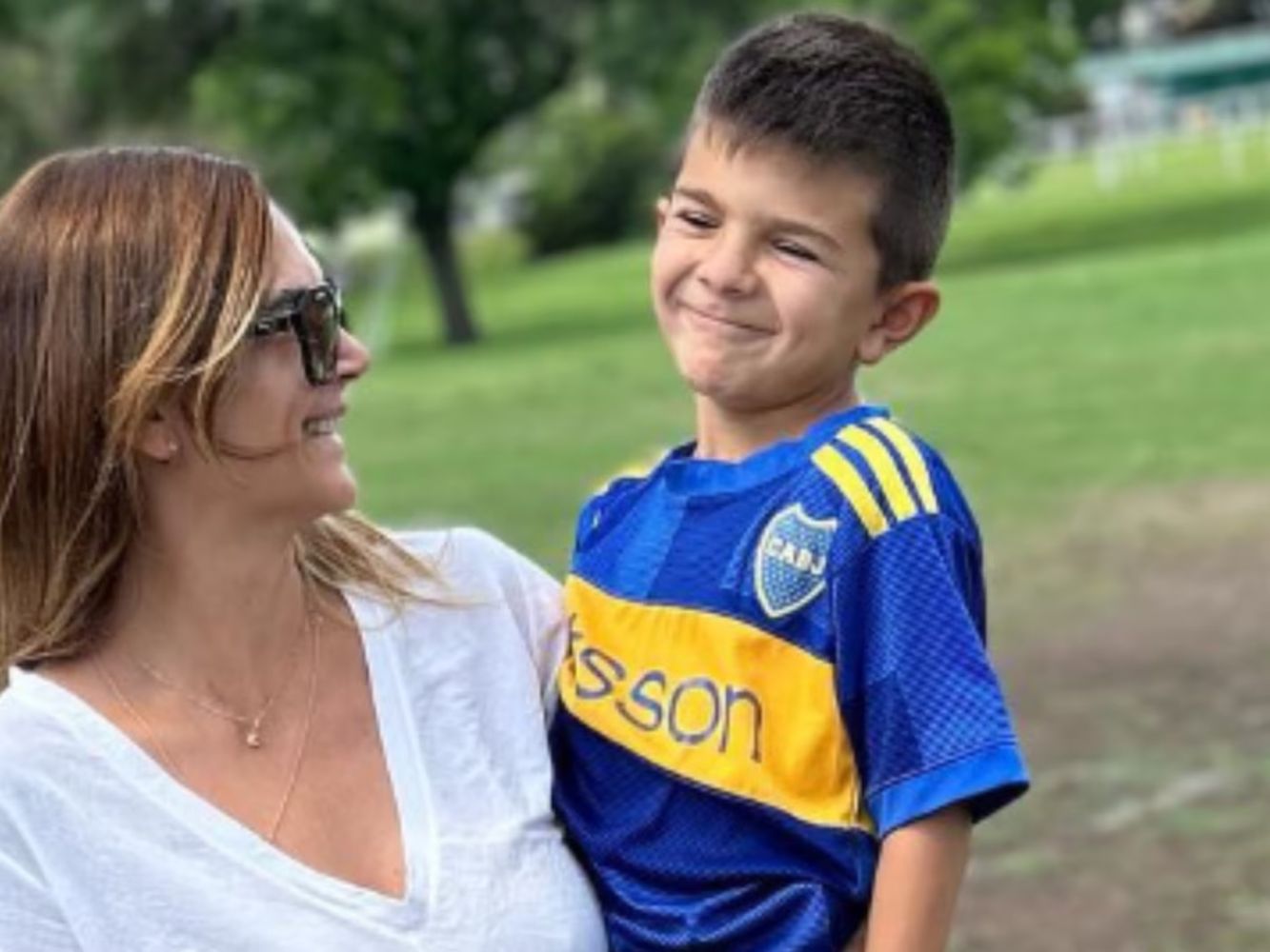 Amalia Granata y su hijo Roque