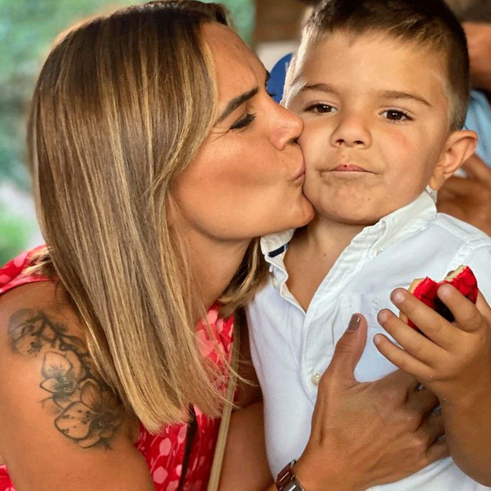 Amalia Granata y su hijo Roque