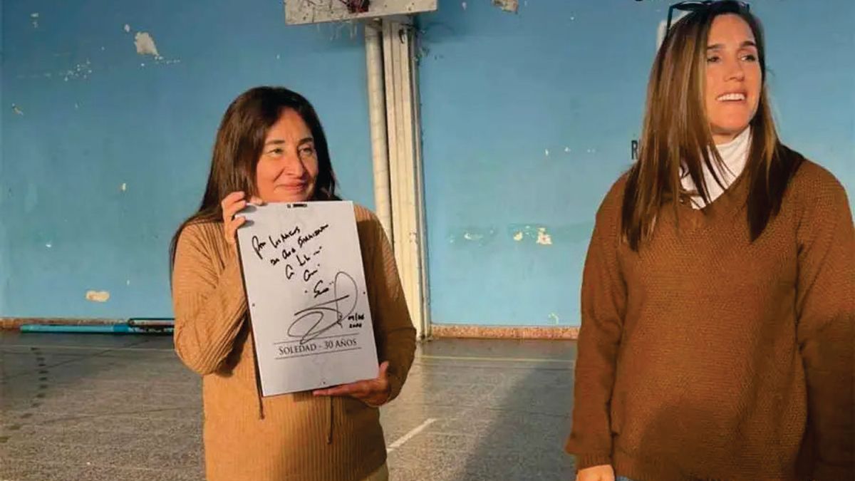 La emotiva vuelta de La Sole al club entrerriano donde debutó ante el público a los 14 años