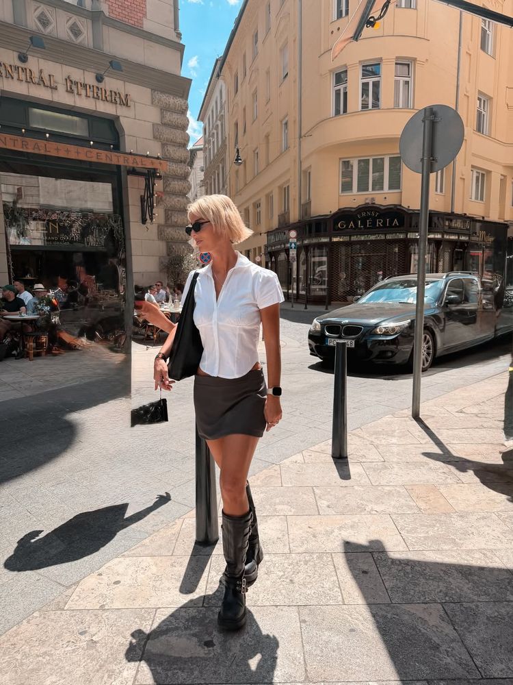 Desde Budapest, Sara Sklate mostró sus mejores outfits para recorrer el país europeo