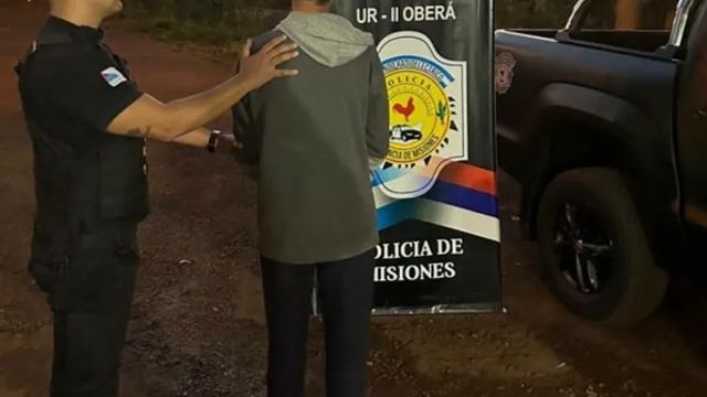 Entró a la casa de su ex, robó un celular y una frazada de su hija, y terminó detenido en Oberá.