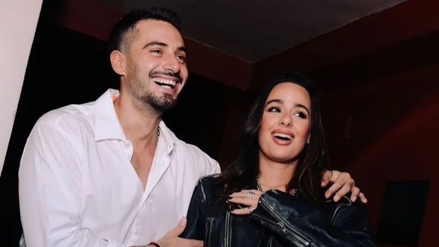 Nico Occhiato y su pareja.