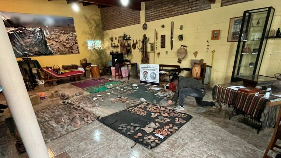 Hallaron más de mil piezas arqueológicas en una casa de Mayu Sumaj