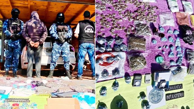 Detuvieron a un presunto narcotraficante en Iguazú y secuestraron drogas valuadas en casi 100 mil dólares.