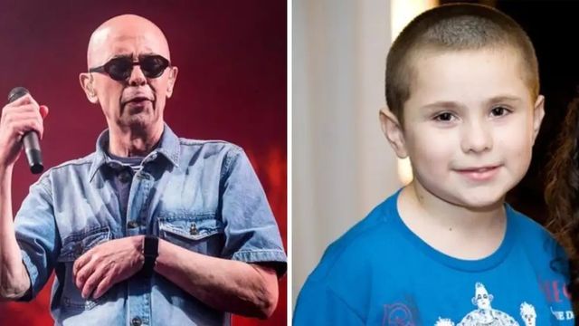 Indio Solari y su hijo