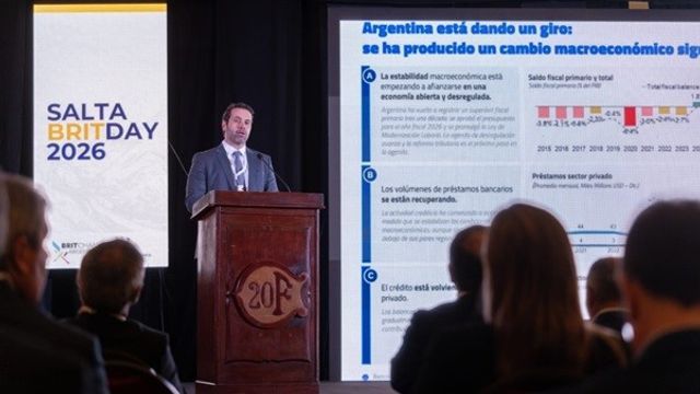 Banco Macro, representado por su director de Estrategia, Juan Mazzón, estuvo presente en el BritDay 2026, encuentro organizado en Salta por BritCham Argentina —Cámara de Comercio Argentino Británica— bajo el lema "Fortaleciendo el corredor de inversión UK-NOA".