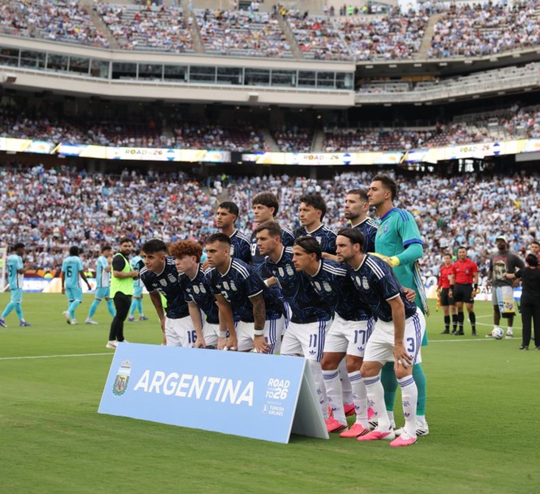 La Selección Argentina, en su penúltimo amistoso antes del debut en el Mundial.