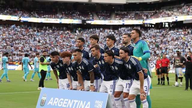 La Selección Argentina, en su penúltimo amistoso antes del debut en el Mundial.