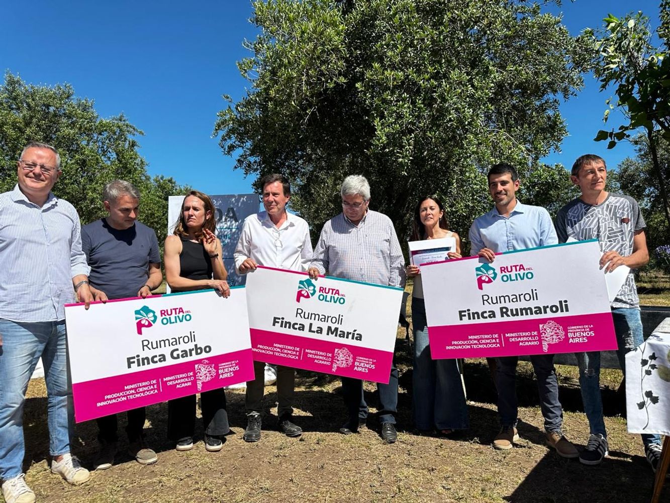 Finca Rumaroli durante la presentación de la Ruta del Olivo