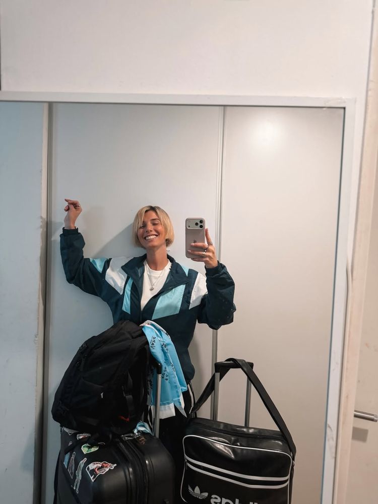 Modo mundial: Sara Sklate compartió su outfit de la selección argentina y arrasó en Instagram