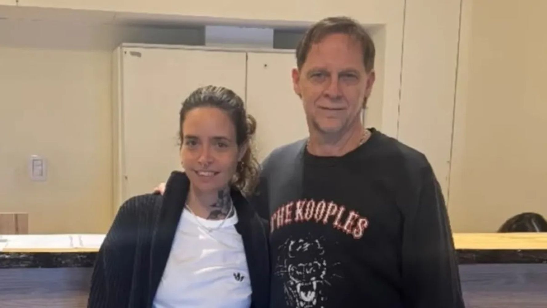 Matías Martin y su novia