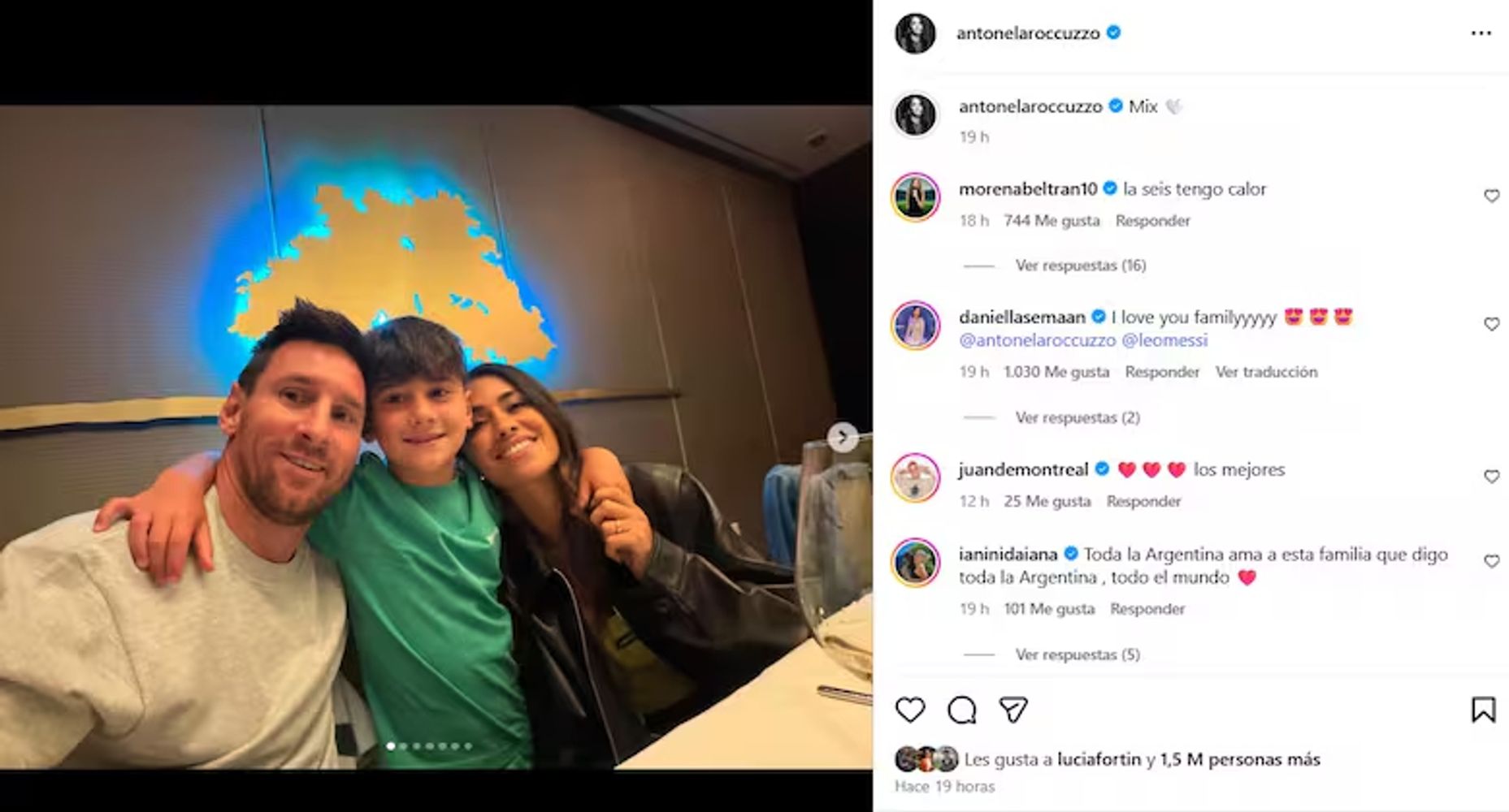 Antonela Roccuzzo sorprendió con un post en Instagram