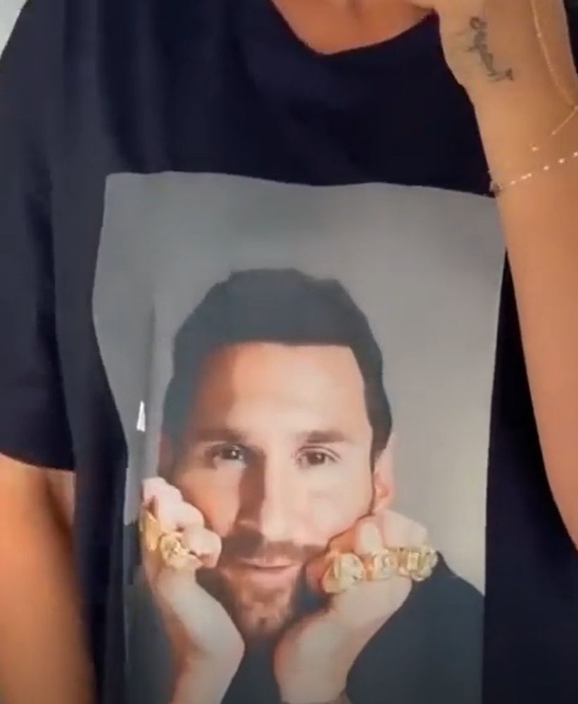 La remera de Antonela que los fanáticos de Messi elogiaron